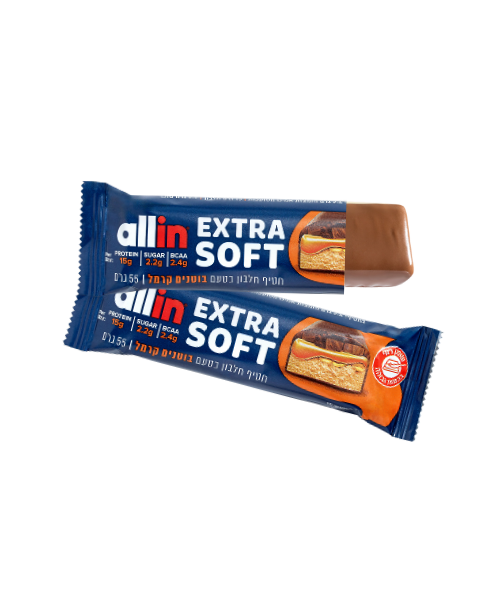 מארז 18 חטיפי חלבון EXTRA SOFT בטעם בוטנים קרמל