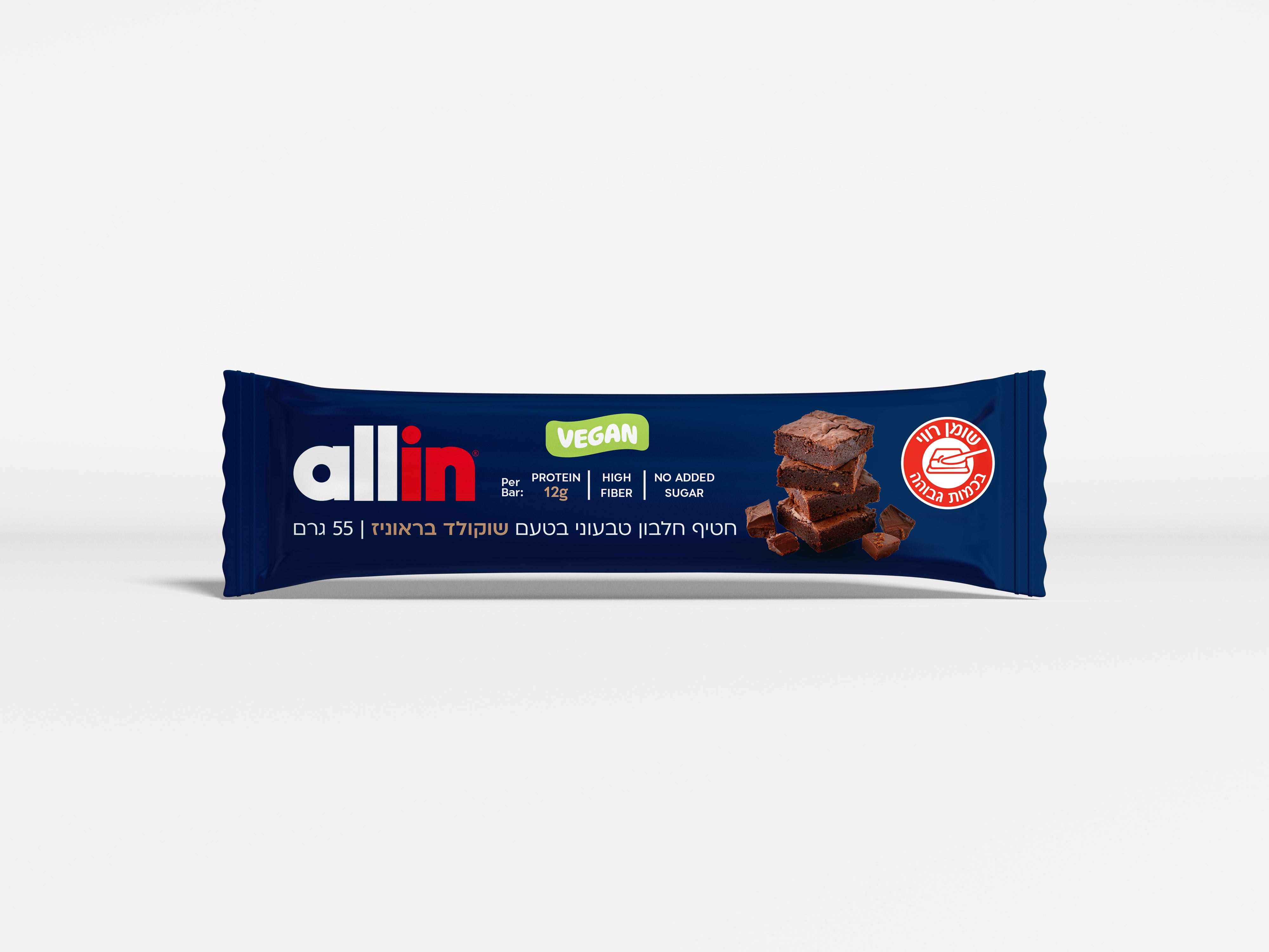 מארז 24 חטיפי חלבון טבעוני בטעם קרמל קראנץ'