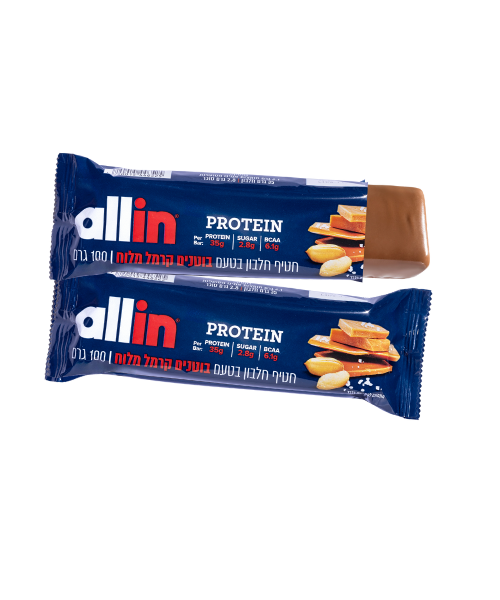 מארז 18 חטיפי חלבון EXTRA CREAM בטעם בוטנים קרמל