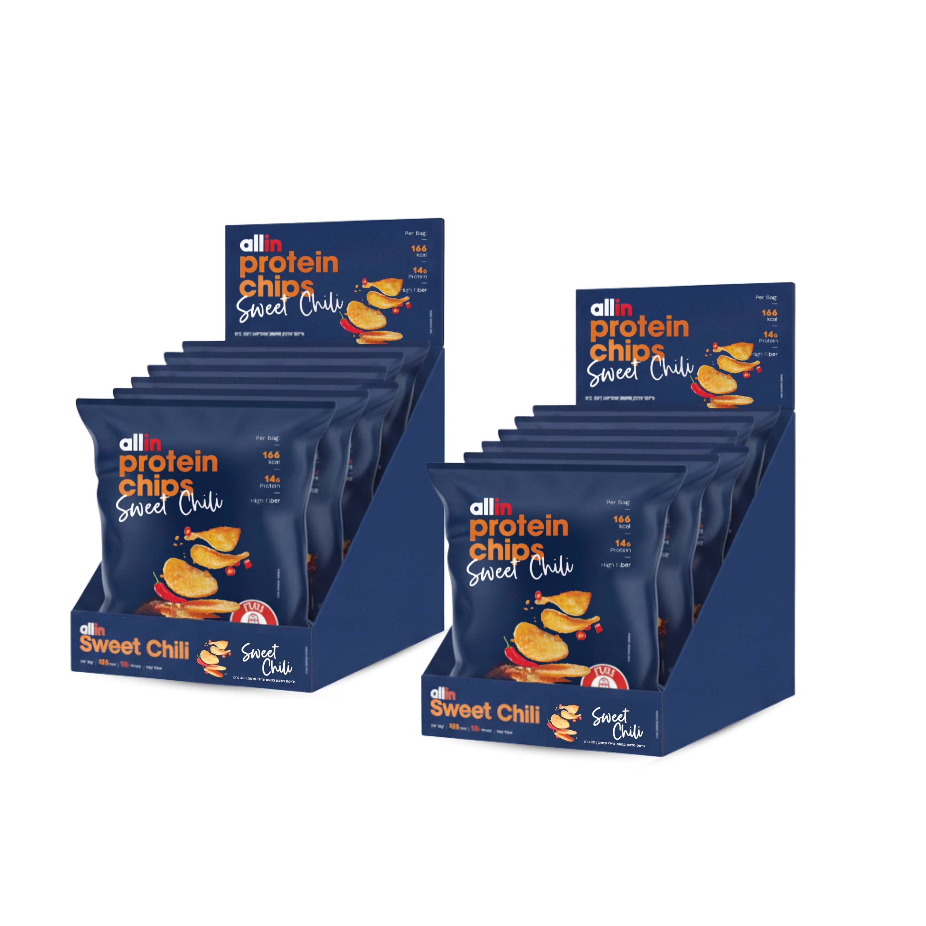 צ'יפס חלבון אולאין - מארז 12 יחידות